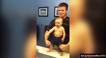 ---Funny Babies Moments - When Dad Is Left Alone With Baby