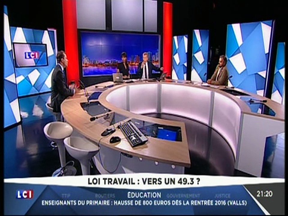 Alexis Corbière invité à "LCI Soir" sur LCI  le 28/03/2016