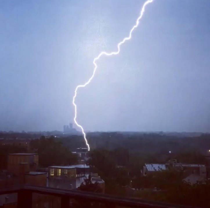 Social video shows wet weather throughout D.C. area