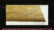 The Best  KAS Oriental Rugs Bliss Collection Shag Area Rug 8 x 11 Gold