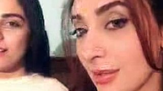 Ayesha Khan and Maya Ali Together Singing Man Mayal Title Song