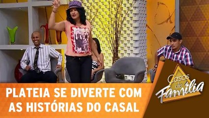 Plateia se diverte com as histórias do casal!