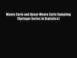[Read Book] Monte Carlo and Quasi-Monte Carlo Sampling (Springer Series in Statistics)  EBook