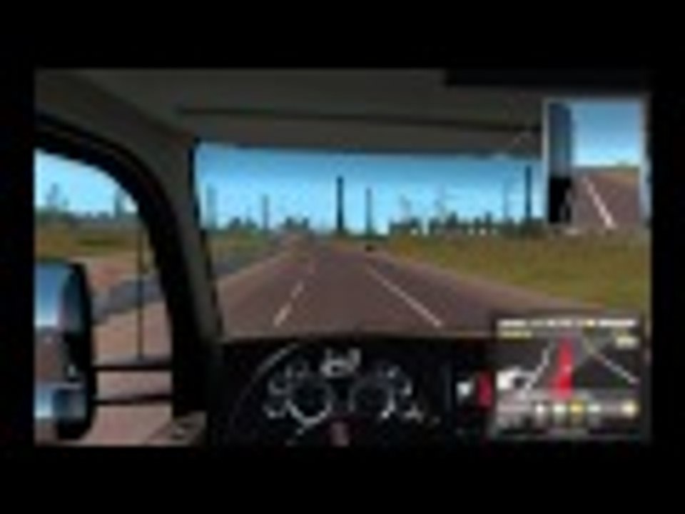 American truck simulator from Los Angeles to Fresno on dual core gt 610