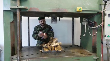Crushing MOLOTOV BOMBS with  Hydraulic Press