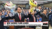 Ruling Saenuri Party votes four-term lawmaker-elect Chung Jin-suk as new floor leader