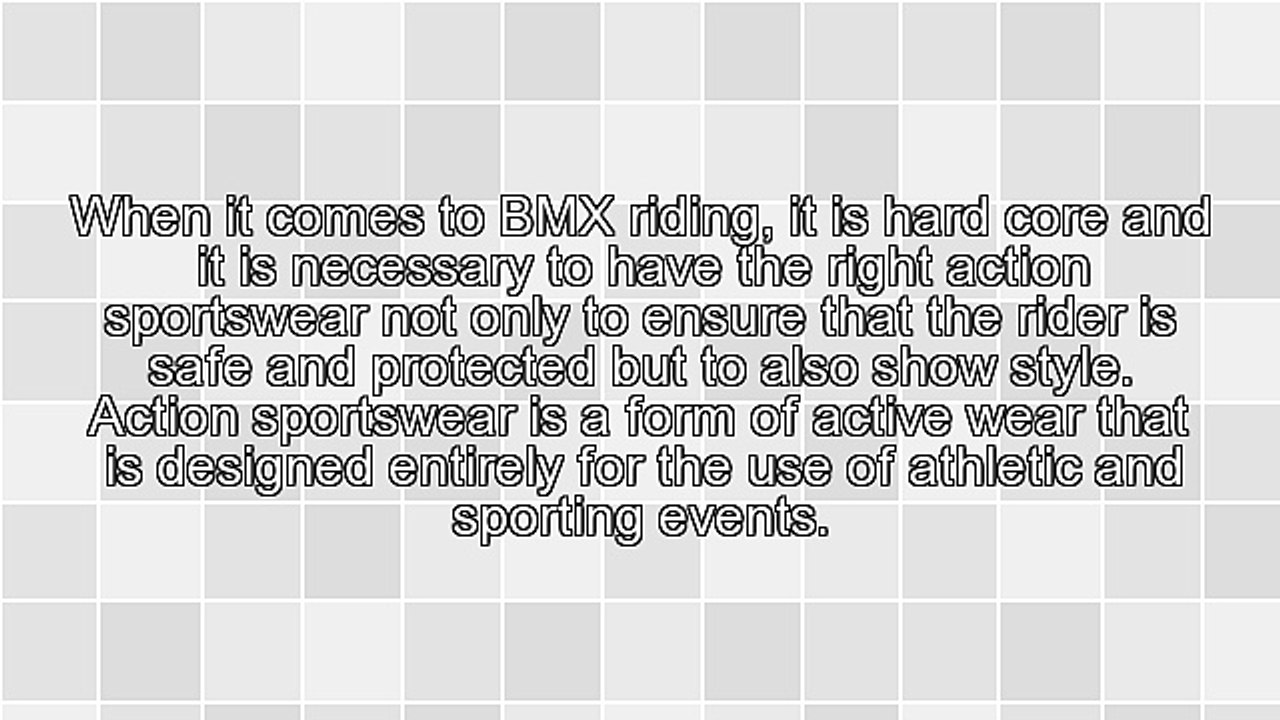 Action Sportswear for BMX Riders