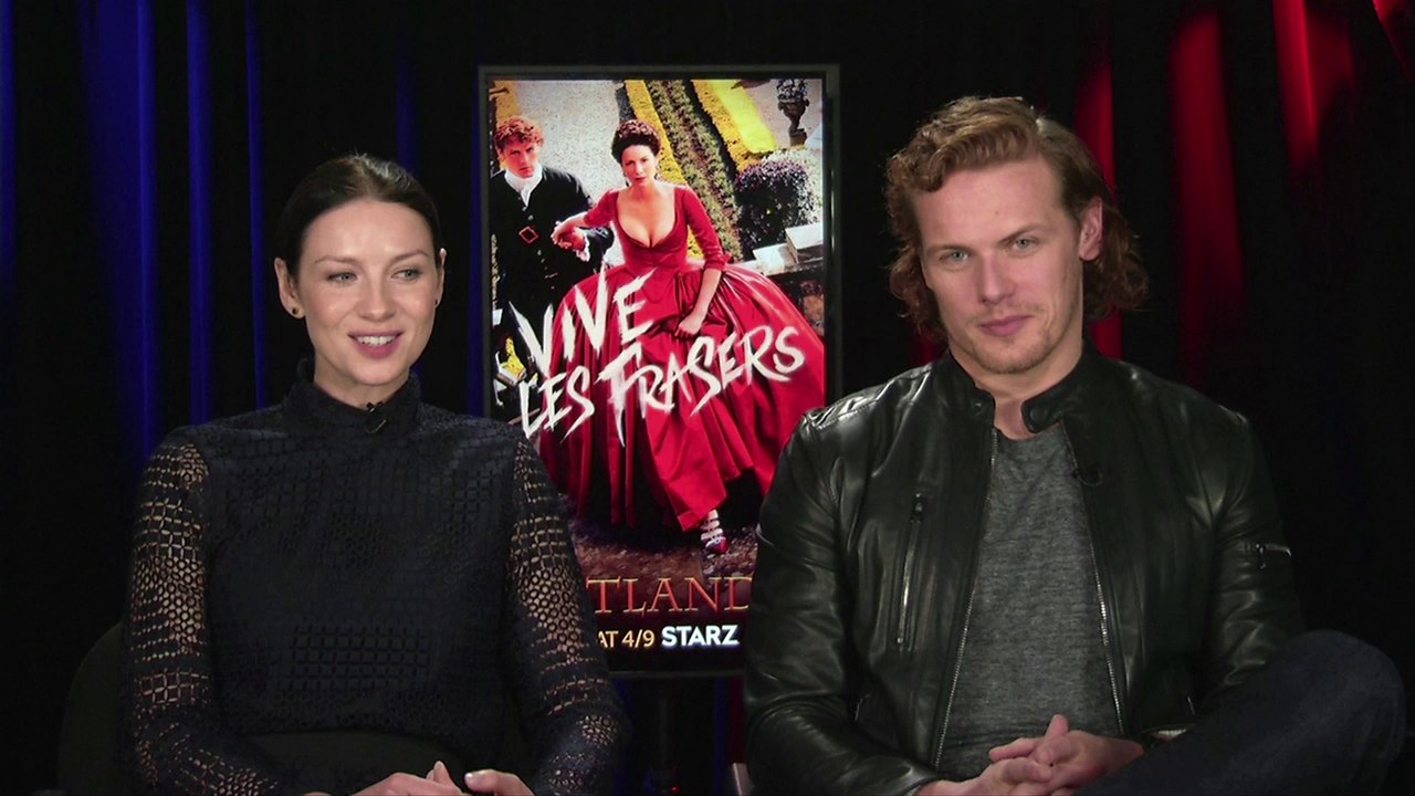 IR Interview: Caitriona Balfe & Sam Heughan For "Outlander" [Starz-S2]