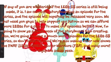 LEGO SpongeBob: Update and Sneak Peek (Storyboard) [Snyep]