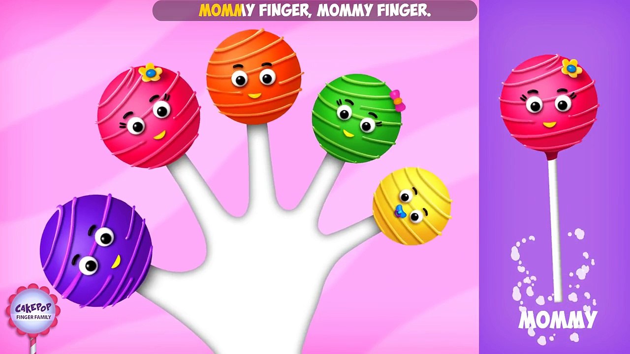 The Finger Family Cake Pop Family Nursery Rhyme Cake Pop Finger Family Songs Dailymotion Video