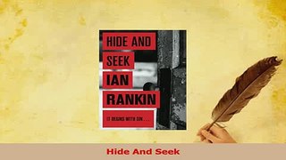 Read  Hide And Seek Ebook Free