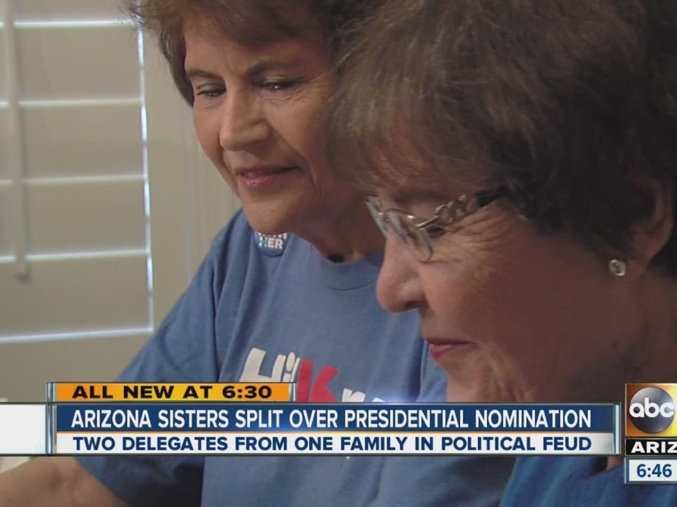 AZ sisters split over presidential nomination