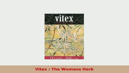 PDF  Vitex  The Womens Herb Ebook
