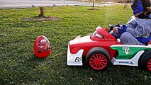 PLAYTIME AT THE PARK Disney Pixar Cars Power Wheels GIANT RC MONSTER TRUCK Car Giant Egg Surprise