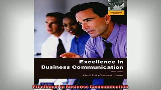 Free PDF Downlaod  Excellence in Business Communication  FREE BOOOK ONLINE