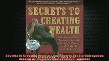 FREE DOWNLOAD  Secrets to Creating Wealth Learn How to Create Outrageous Wealth with Only 2 Pennies to  BOOK ONLINE