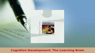 PDF  Cognitive Development The Learning Brain PDF Book Free