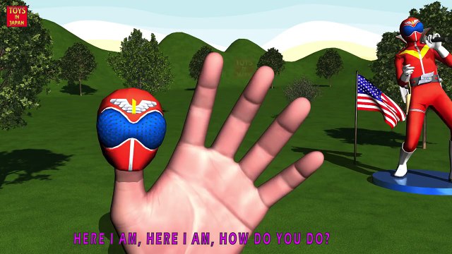 POWER RANGERS SING KARAOKE Finger Family | Nursery Rhymes for Children | 3D Animation