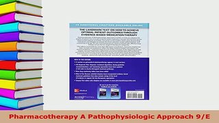 PDF  Pharmacotherapy A Pathophysiologic Approach 9E Ebook