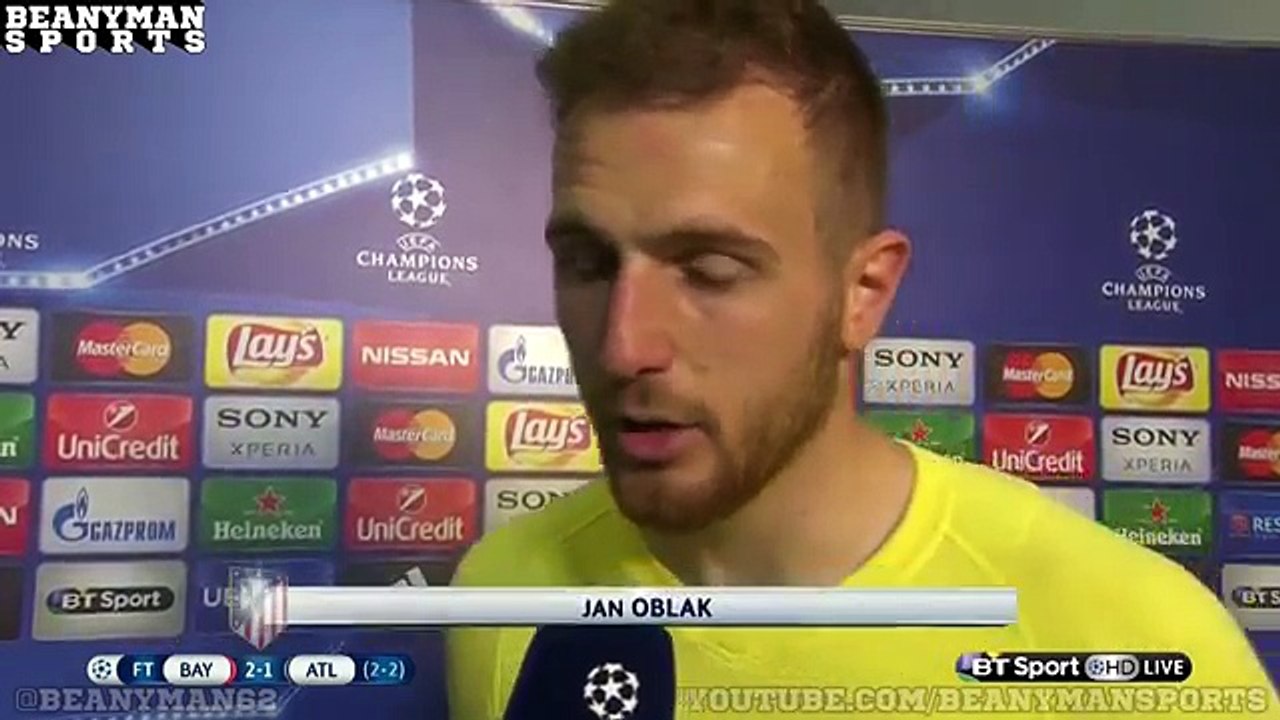 Bayern Munich 2-1 Atletico Madrid (Agg 2-2) - Jan Oblak Post Match interview