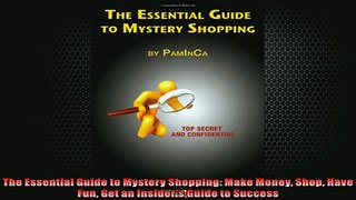 Free PDF Downlaod  The Essential Guide to Mystery Shopping Make Money Shop Have Fun Get an Insiders Guide  FREE BOOOK ONLINE
