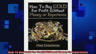 Free PDF Downlaod  How To Buy Gold For Profit Without Money Or Experience READ ONLINE