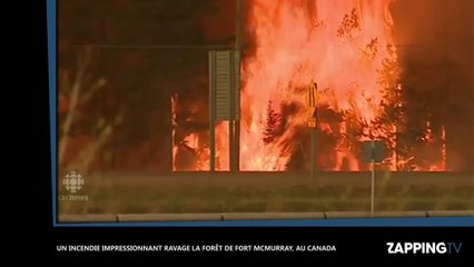 Un incendie impressionnant ravage la forêt à Fort McMurray, au Canada (vidéo)