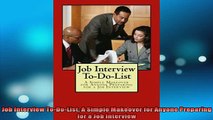 Downlaod Full PDF Free  Job Interview ToDoList A Simple Makeover for Anyone Preparing for a Job Interview Online Free