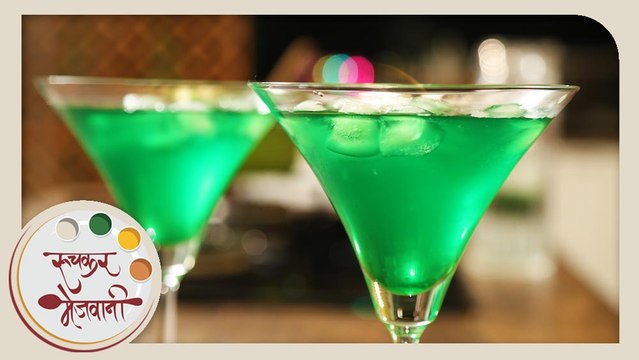 Homemade Khus Sharbat | Quick Party Mocktail | Recipe by Archana in Marathi | Summer Coolers