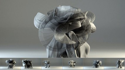 Les mouvements du Kung-Fu matérialisés en 3D... Superbe ! Kung Fu Motion Visualization