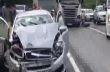 Alanya'da zincirleme kaza: 5 yaralı... Olay yerinden ilk görüntüler