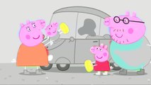 Peppa Pig, George, Mummy Pig and Daddy Car Wash Peppa Pig Coloring Pages