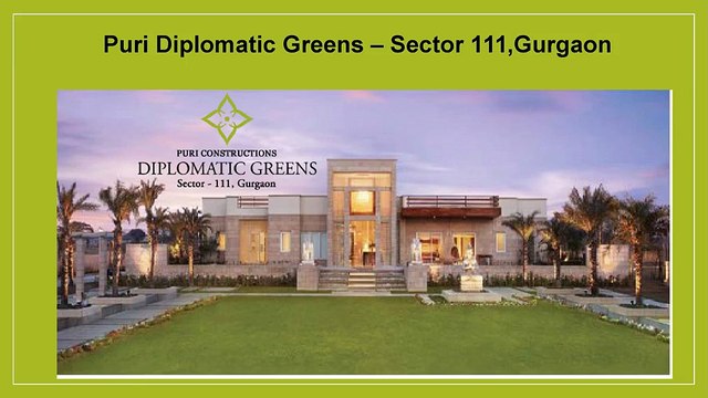 Puri Diplomatic Greens-Residential Apartments In Sector 111,Gurgaon
