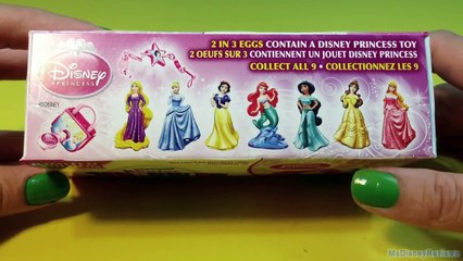 Скачать видео: LIMITED Edition: Disney Princess Kinder surprise eggs Unboxing, Snow White, Aurora, Jasmin