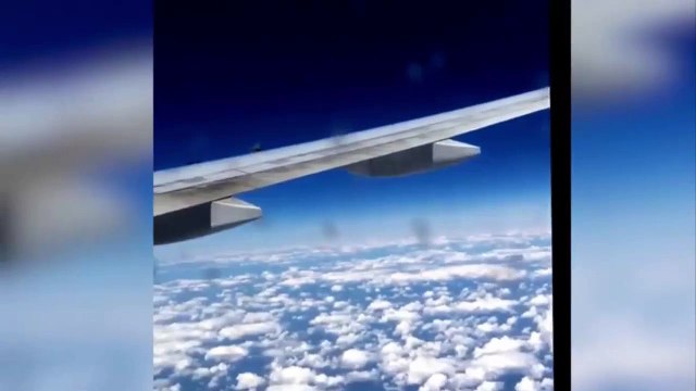 Quand ton avion de ligne est escorté par un avion de chasse. Un peu flippant!