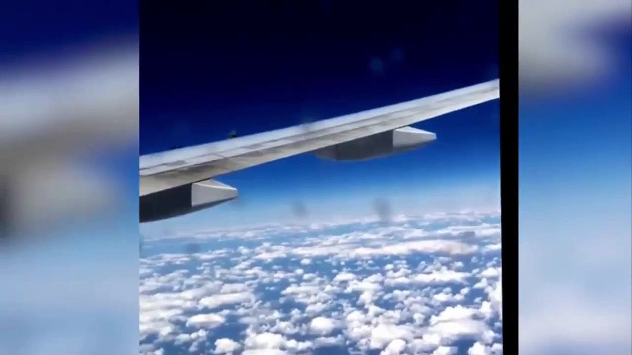 Quand ton avion de ligne est escorté par un avion de chasse. Un peu flippant!