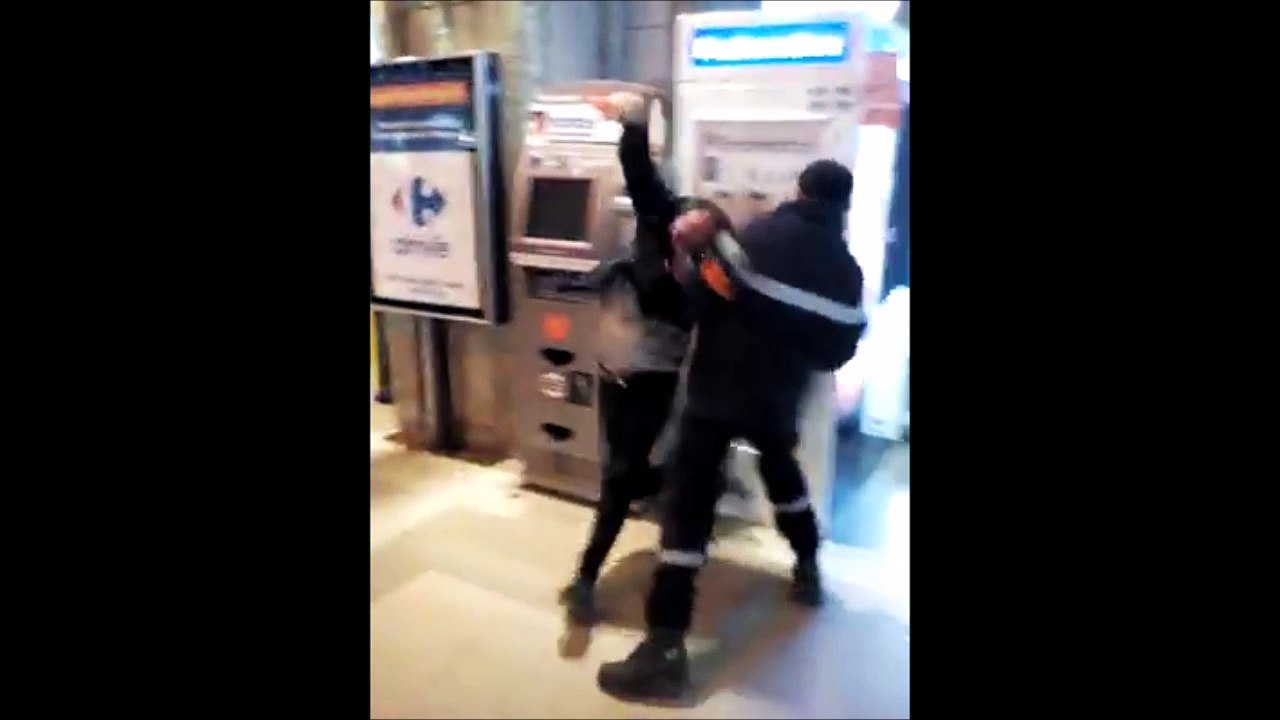 Un agent de sécurité frappe un SDF dans la gare d'Amiens.. Scandaleux !