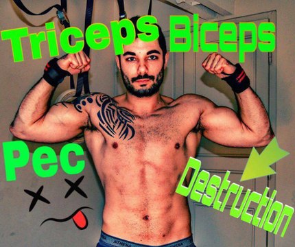 Musculation Poids de corps, Destruction PEC TRICEPS Maison !