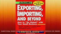 READ book  Exporting Importing and Beyond Adams Expert Advice for Small Business  DOWNLOAD ONLINE