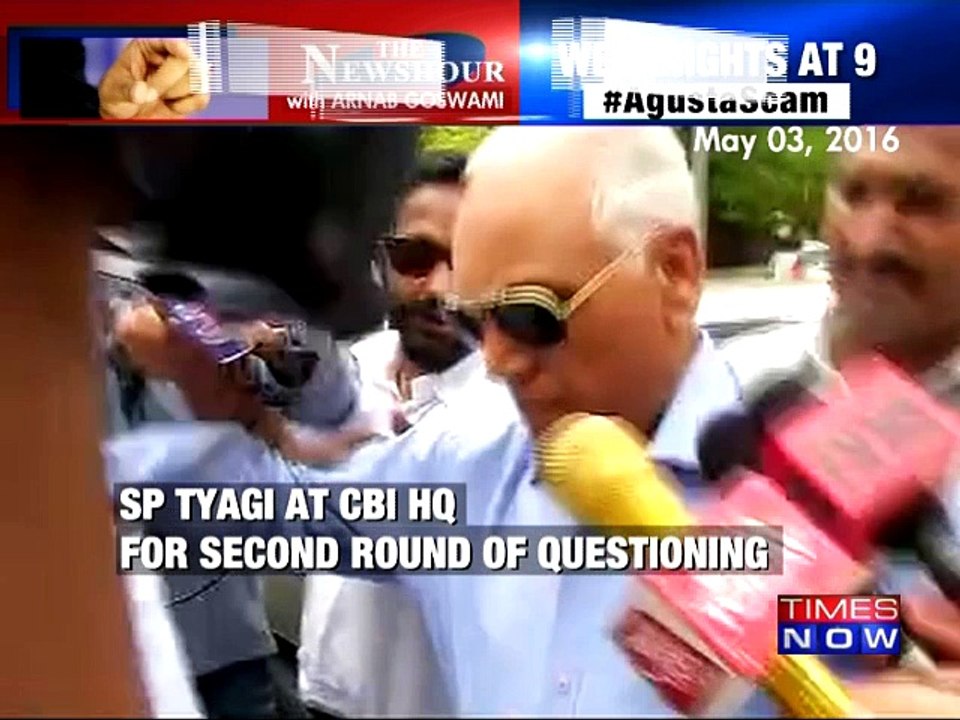 SP Tyagi Admits 2005 Meeting : AgustaWestland Chopper Scam