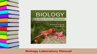 PDF  Biology Laboratory Manual Free Books