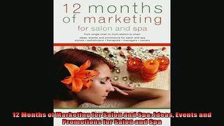 READ book  12 Months of Marketing for Salon and Spa Ideas Events and Promotions for Salon and Spa READ ONLINE