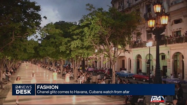 Chanel glitz comes to Havana, Cubans watch from afar