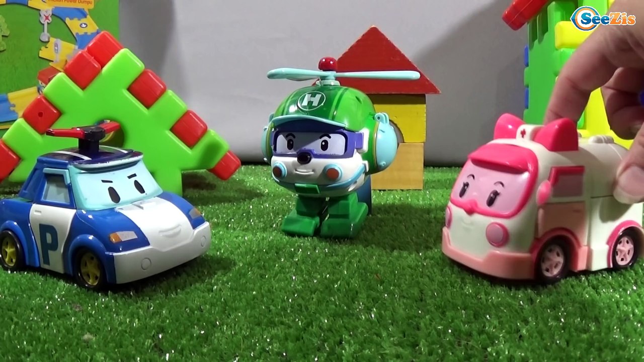 Робокар Поли Robocar Poli на Детской площадке. Мультики про Машинки