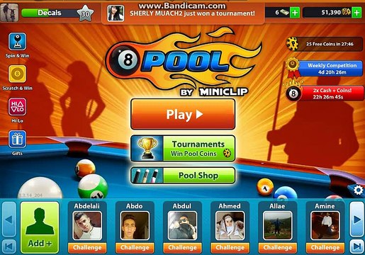 8 ball pool game (20000)