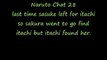 Naruto Chat(28)-Broken Heart and Sasuke vs Itachi
