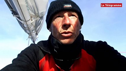 The Transat Bakerly. Pierre Antoine à bord d'Olmix