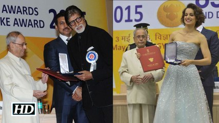Big B kangana win top honour at 63rd National Film Awards