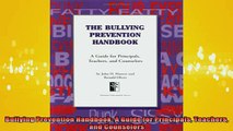 Free Full PDF Downlaod  Bullying Prevention Handbook A Guide for Principals Teachers and Counselors Full Ebook Online Free