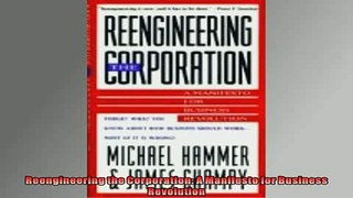 READ book  Reengineering the Corporation A Manifesto for Business Revolution  DOWNLOAD ONLINE